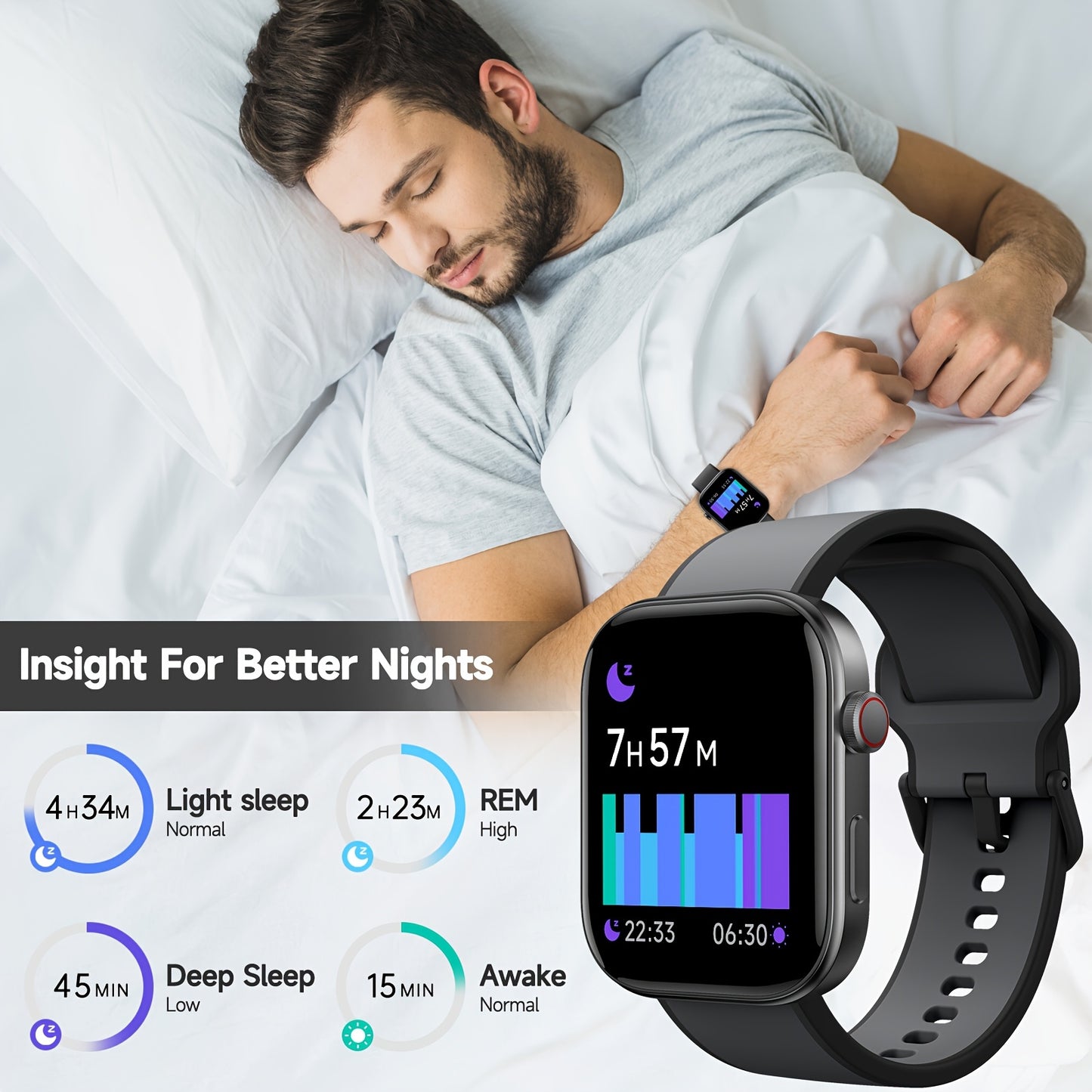 Rechargeable USB Powered Portable Smartwatch Battery Life