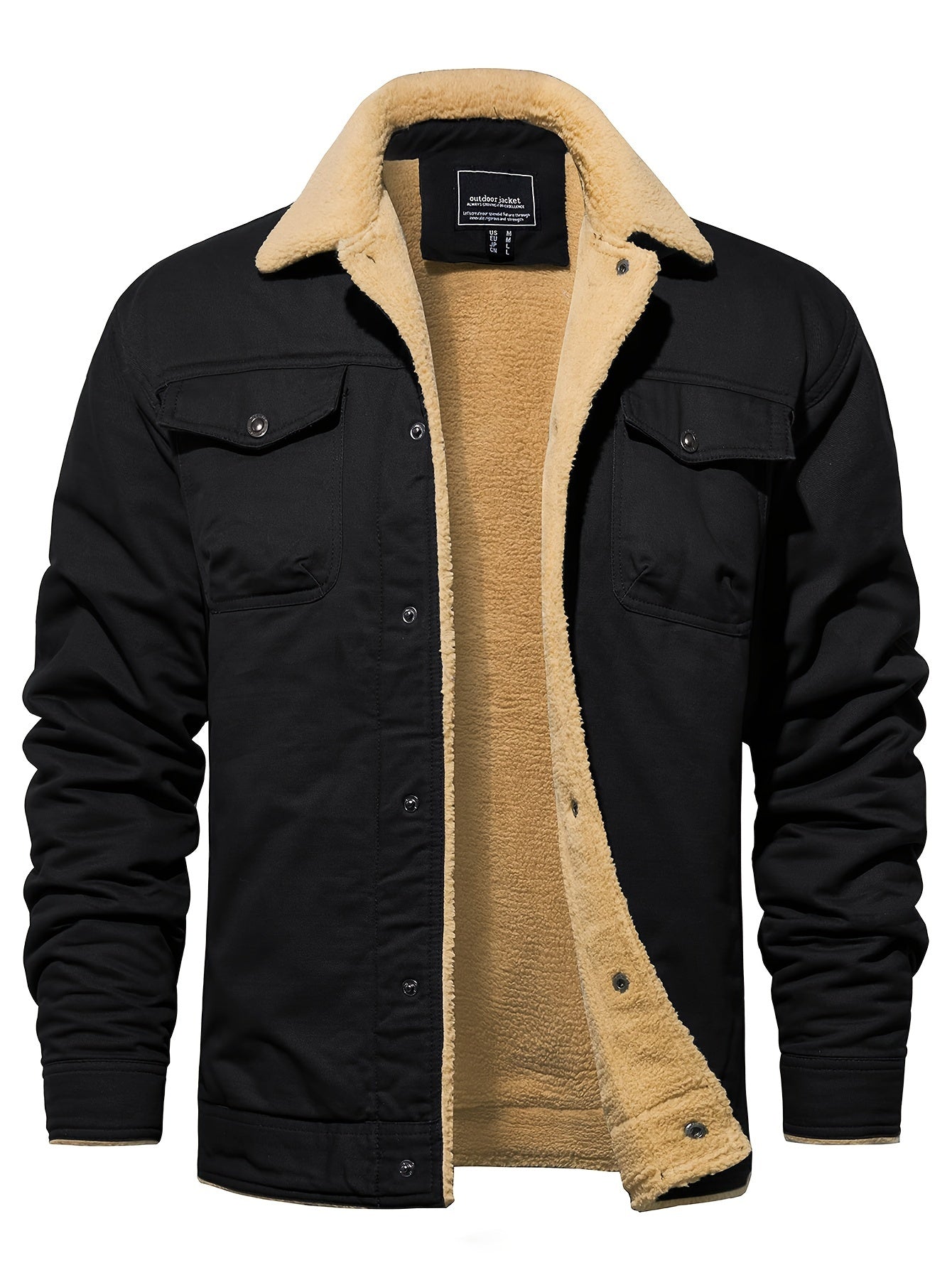 Vintage Cotton Snap Button Shirt For Men Everyday Classic