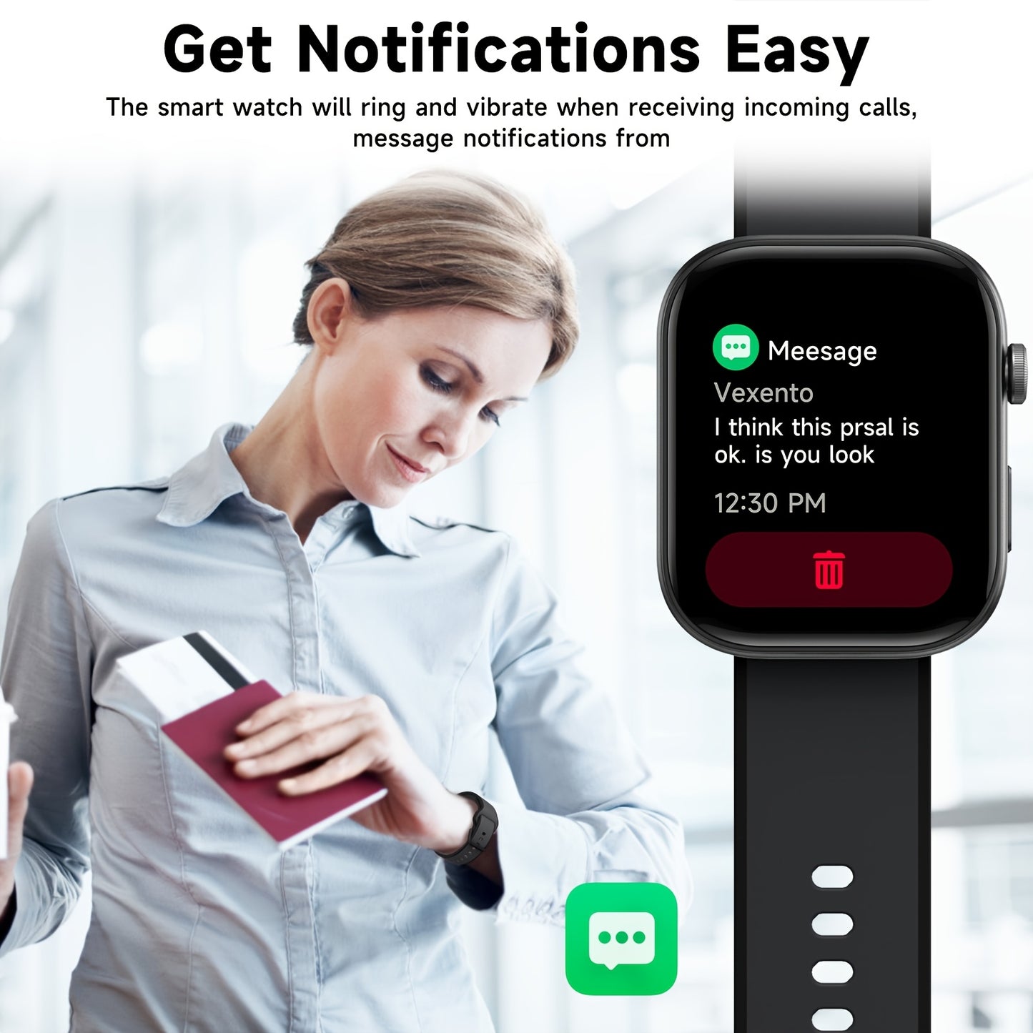 Rechargeable USB Powered Portable Smartwatch Battery Life