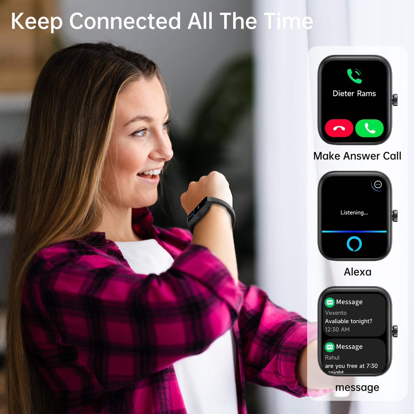 Wireless Smartwatch Device USB Powered Connectivity