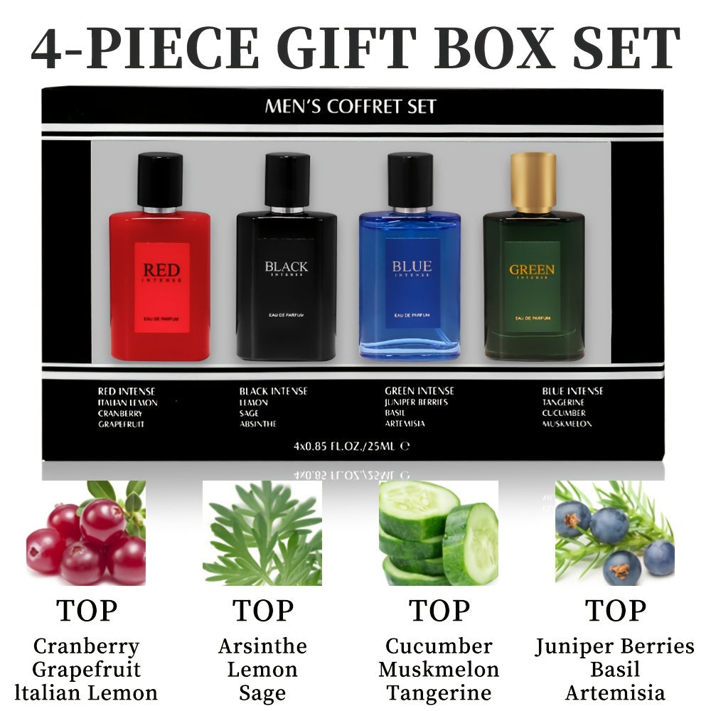Men's 4 Piece Eau De Toilette Gift Set Citrus Fragrance