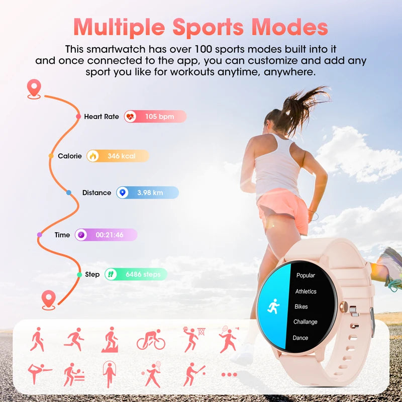 Karchilor 2024 Women’s Smartwatch with Health Tracking