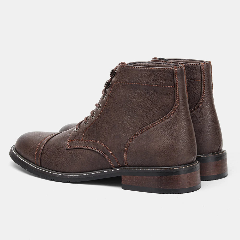 BookerBoutique25 Classic Men Boots Ankle Western Style