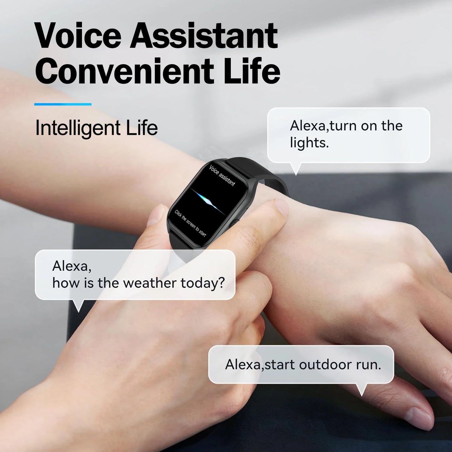 BookerBoutique25 AI Voice Assistant Smart Watch For Men