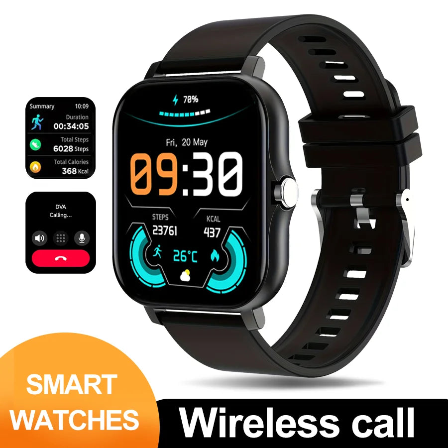 Smart Fitness Watch with Call and Message Alerts