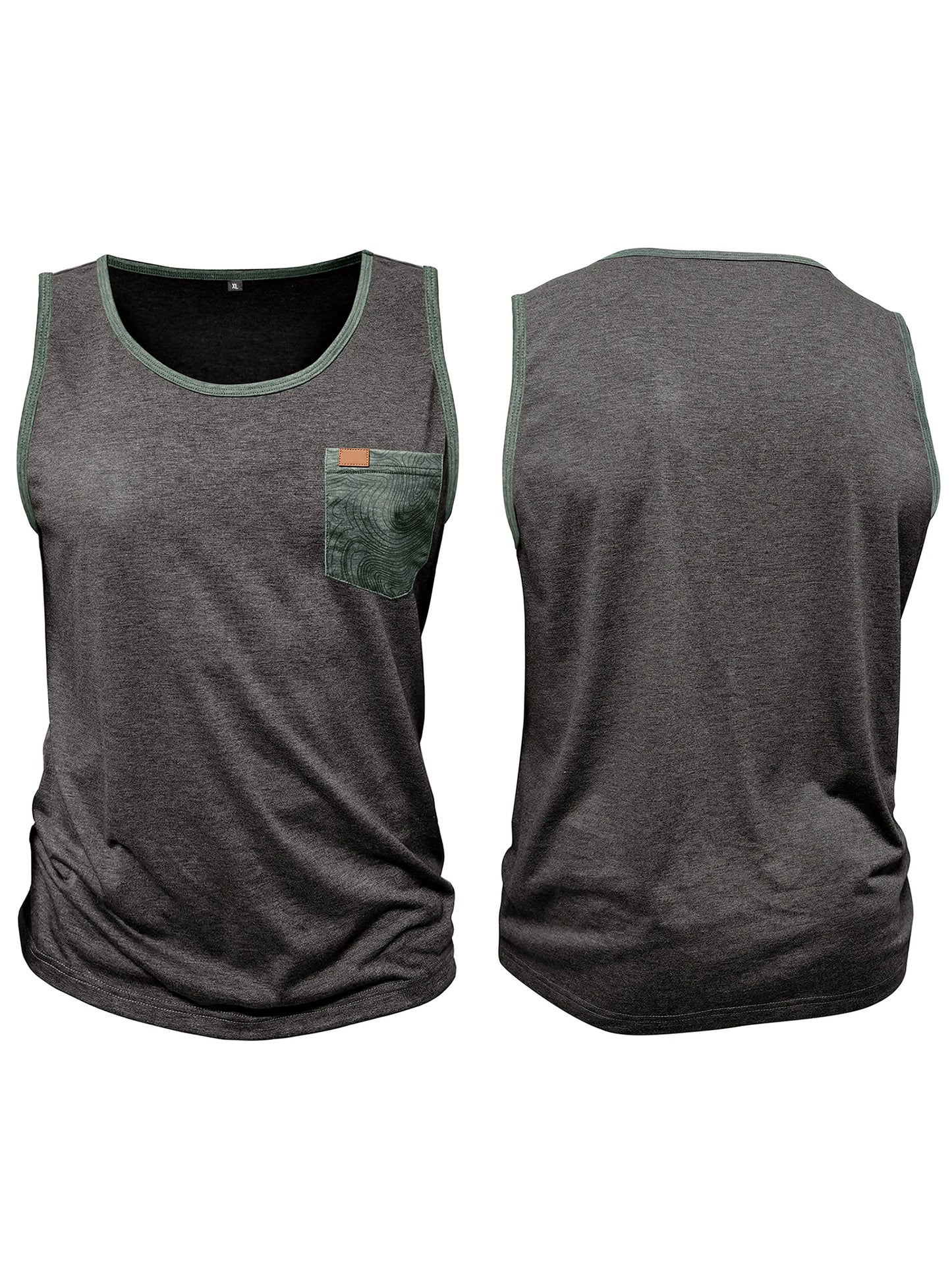Men's Sleeveless Crew Neck Tank Top for Workouts and Casual Wear Stay Cool and Stylish All Year Round Versatile Men Tank Top in Multiple Colors