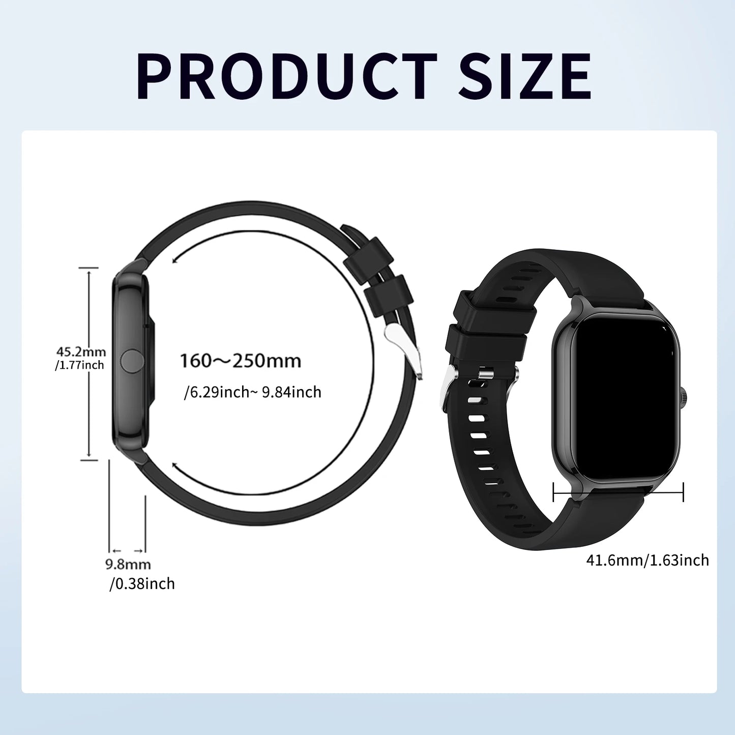 BookerBoutique25 Smart Watch Wireless Calling FitnessTracker
