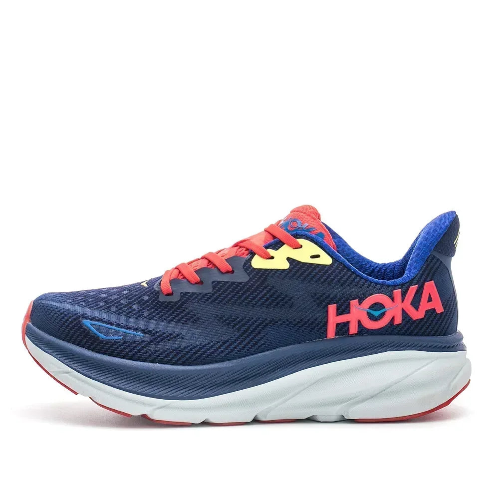 HOKA Clifton 9 Women's Phantom Fabric Running Shoes
