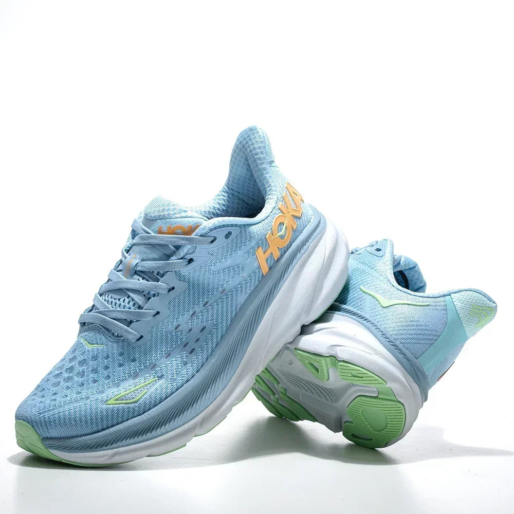 HOKA Clifton 9 Women's Phantom Fabric Running Shoes