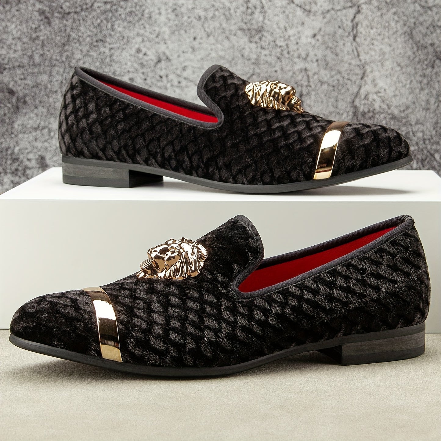 Men's Casual Slip On PU Shoes With Comfortable Lining