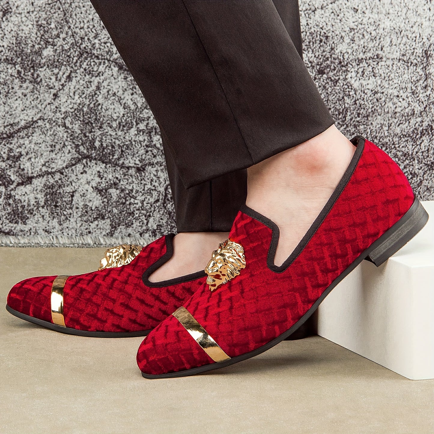 Men's Casual Slip On PU Shoes With Comfortable Lining
