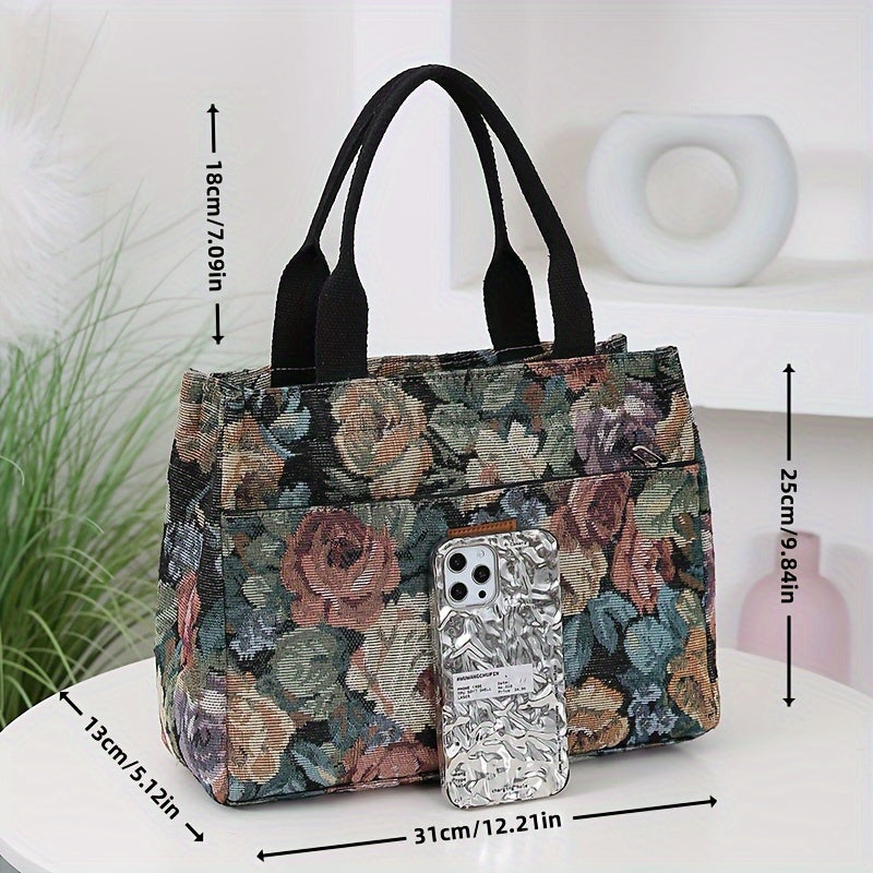 Vintage Black Fabric Purse