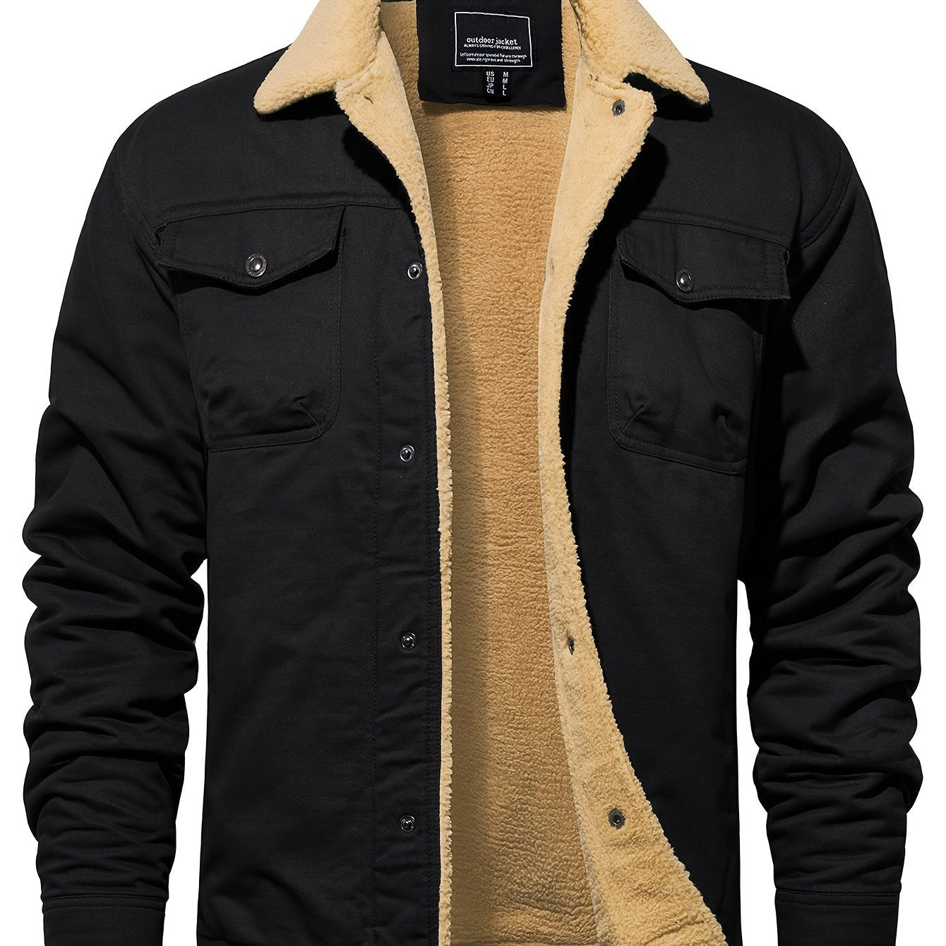 Vintage Cotton Snap Button Shirt For Men Everyday Classic