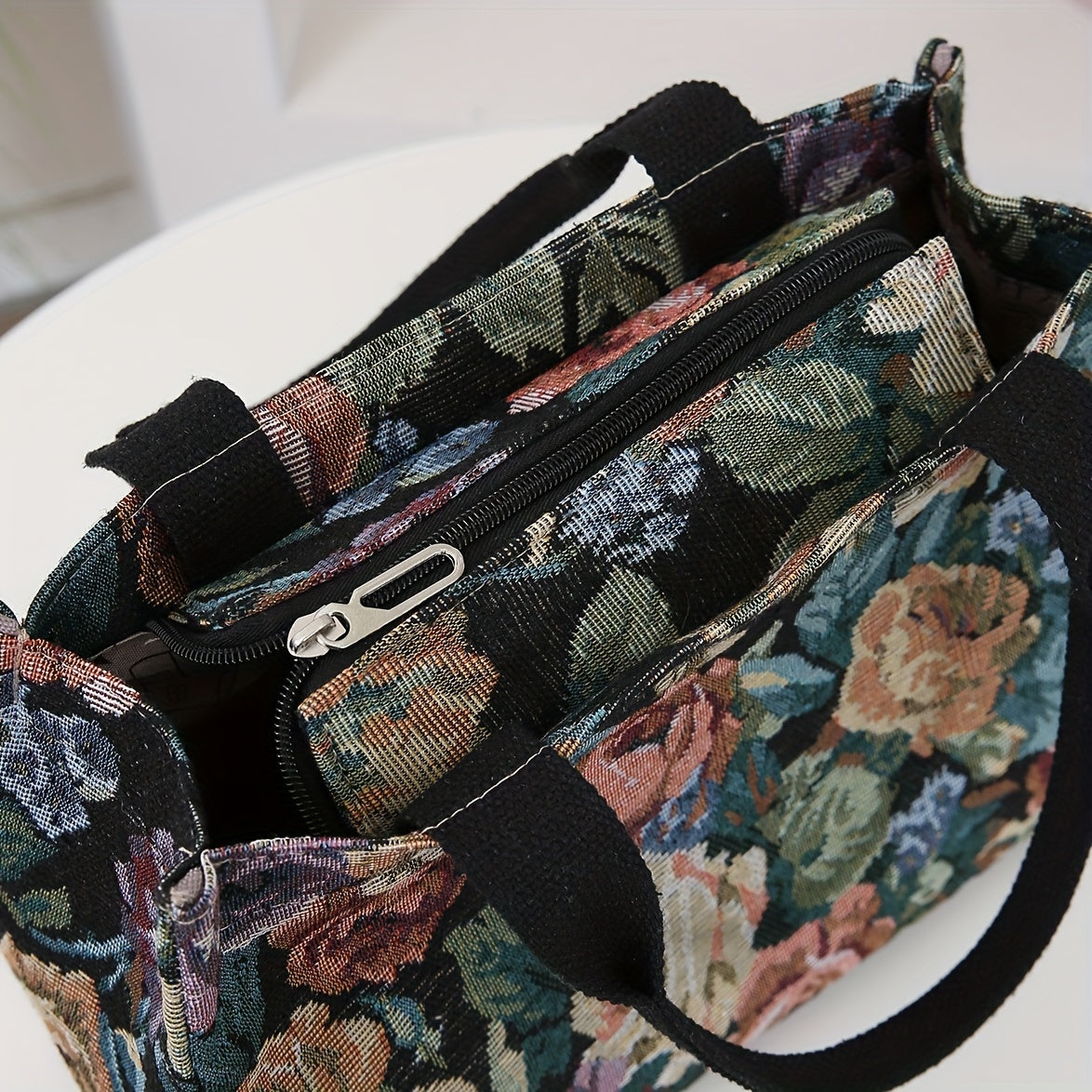 Vintage Black Fabric Purse