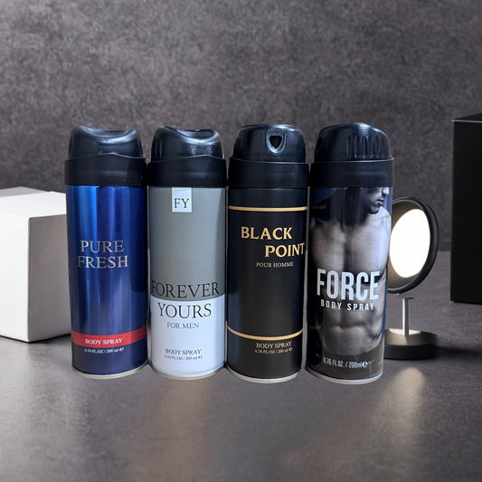 4 Bottles Set Body Spray For Men Perfume Spray Gift