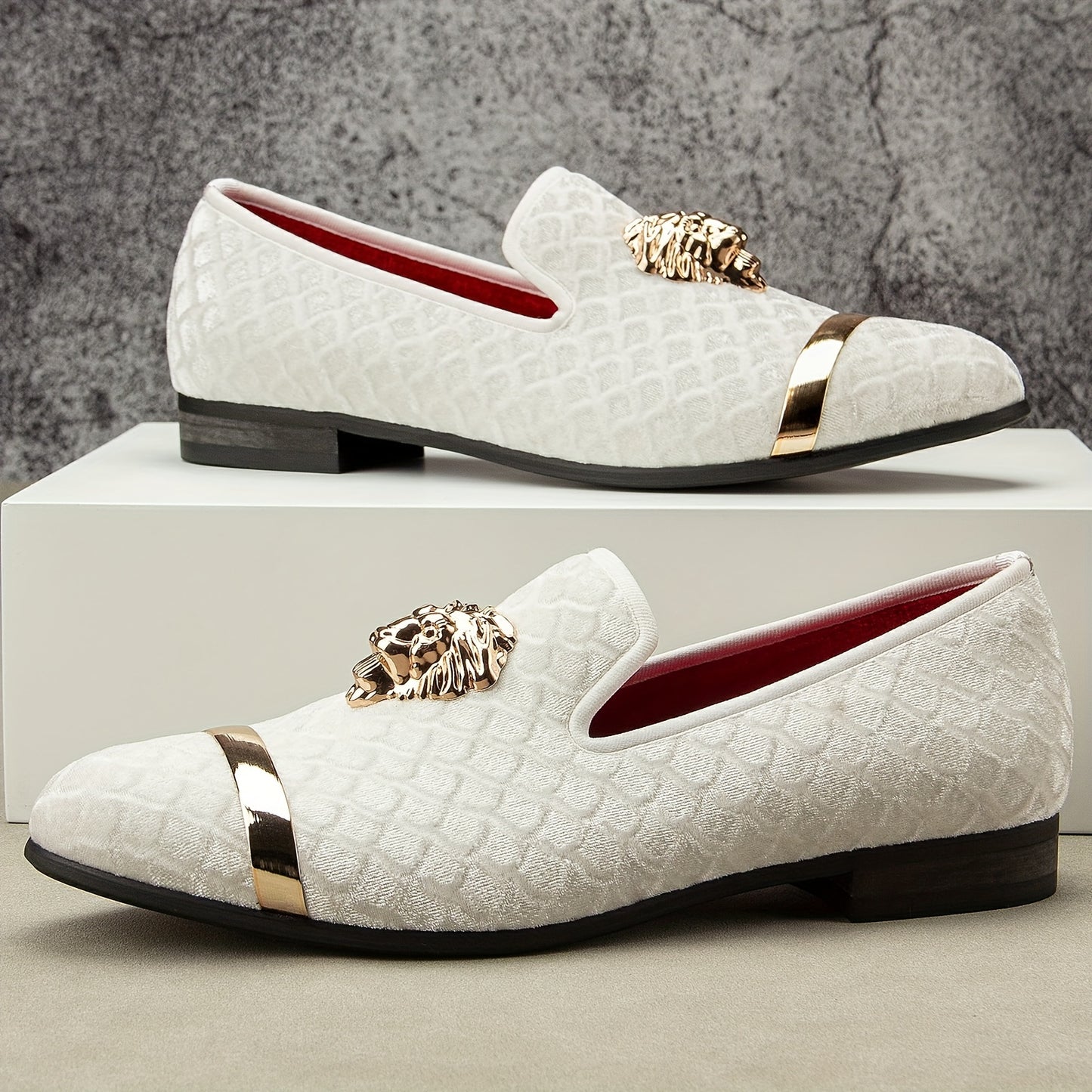 Men's Casual Slip On PU Shoes With Comfortable Lining