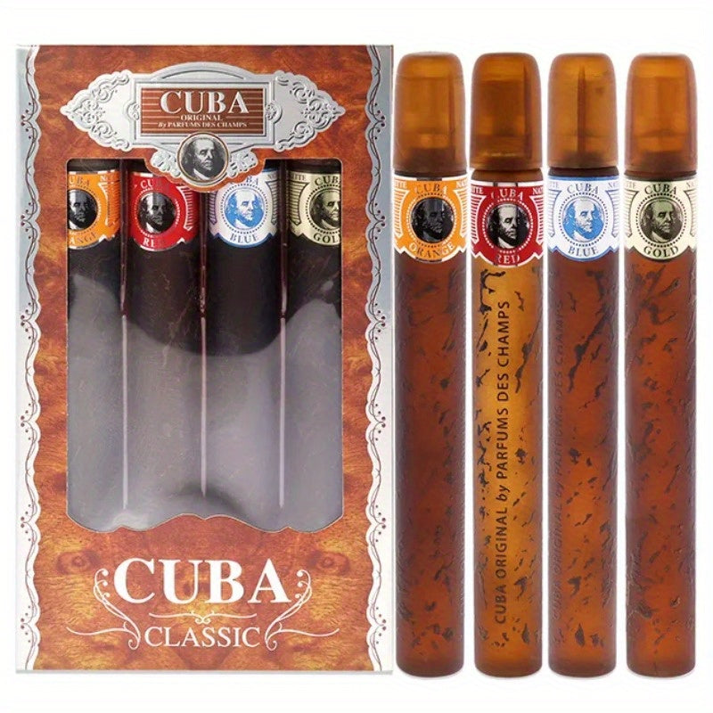 Cuba For Men Gift Set Fragrance Collection Four Piece