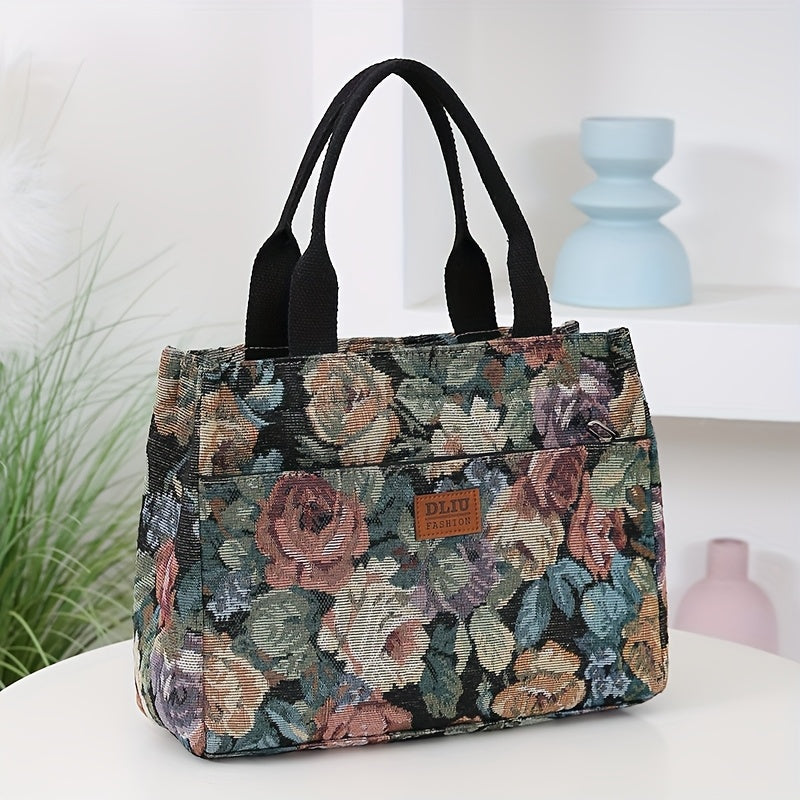 Vintage Black Fabric Purse