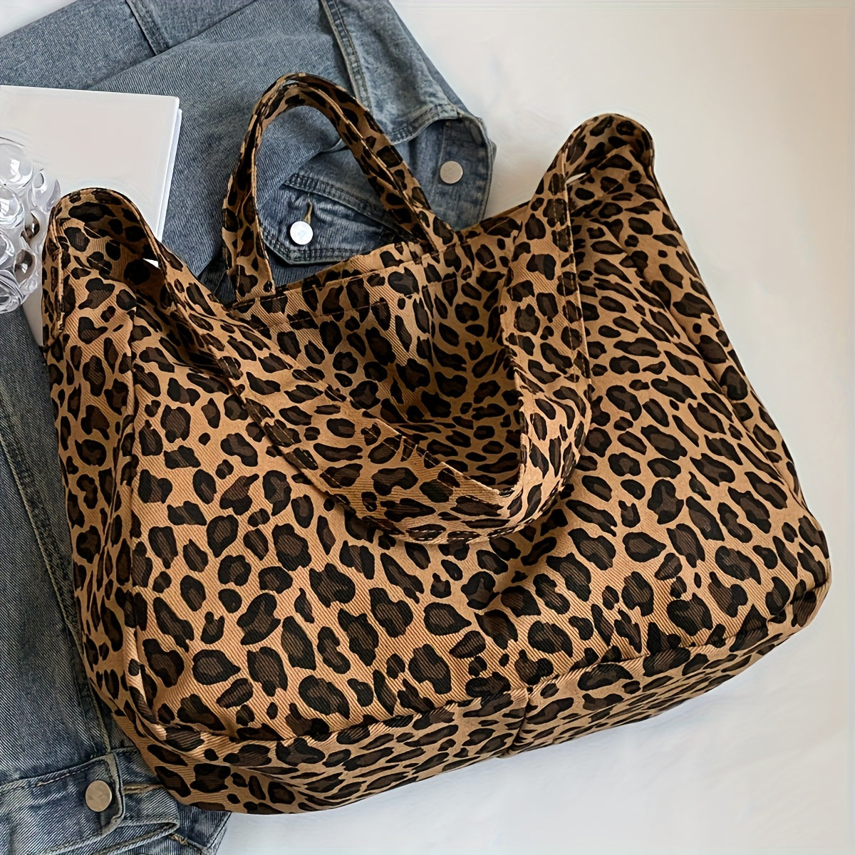 Elegant Tan Fabric Purse