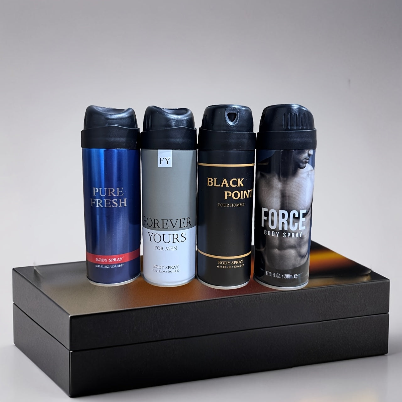 4 Bottles Set Body Spray For Men Perfume Spray Gift