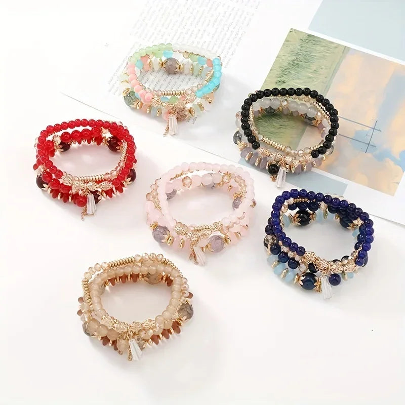 Bohemian Beaded Bracelets Set for Fashionable Summer Style