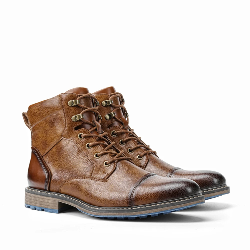 Retro Leather Men’s Boots