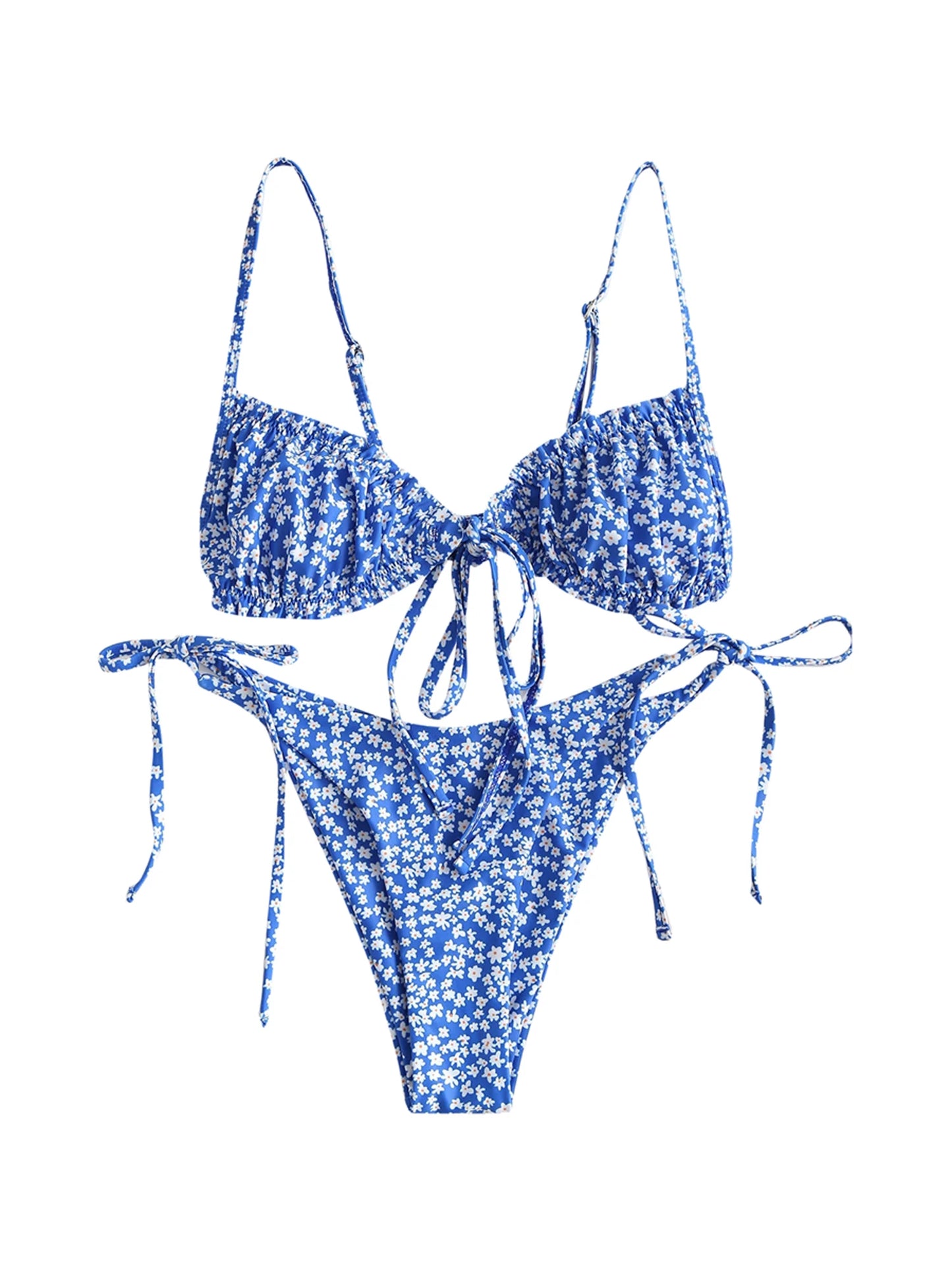 BookerBoutique25 Floral Butterfly Geometric Bikini Set