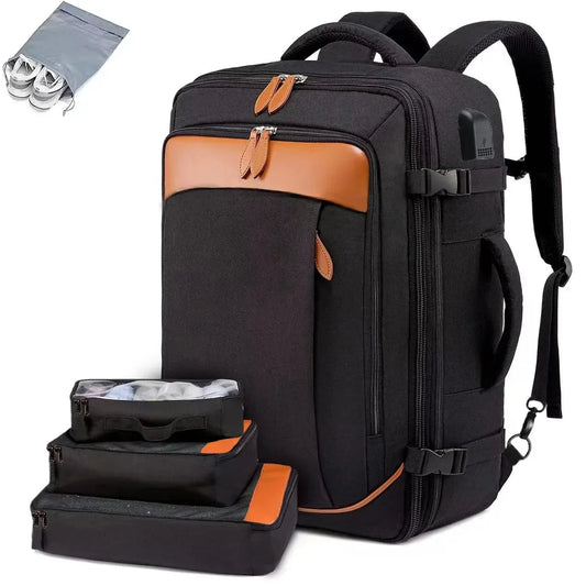 Expandable Waterproof Travel Laptop Backpack 40L