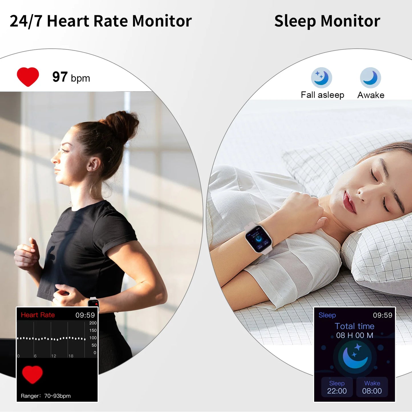 BookerBoutique25 Nerunsa Smart Watch Tracker with Pedometer