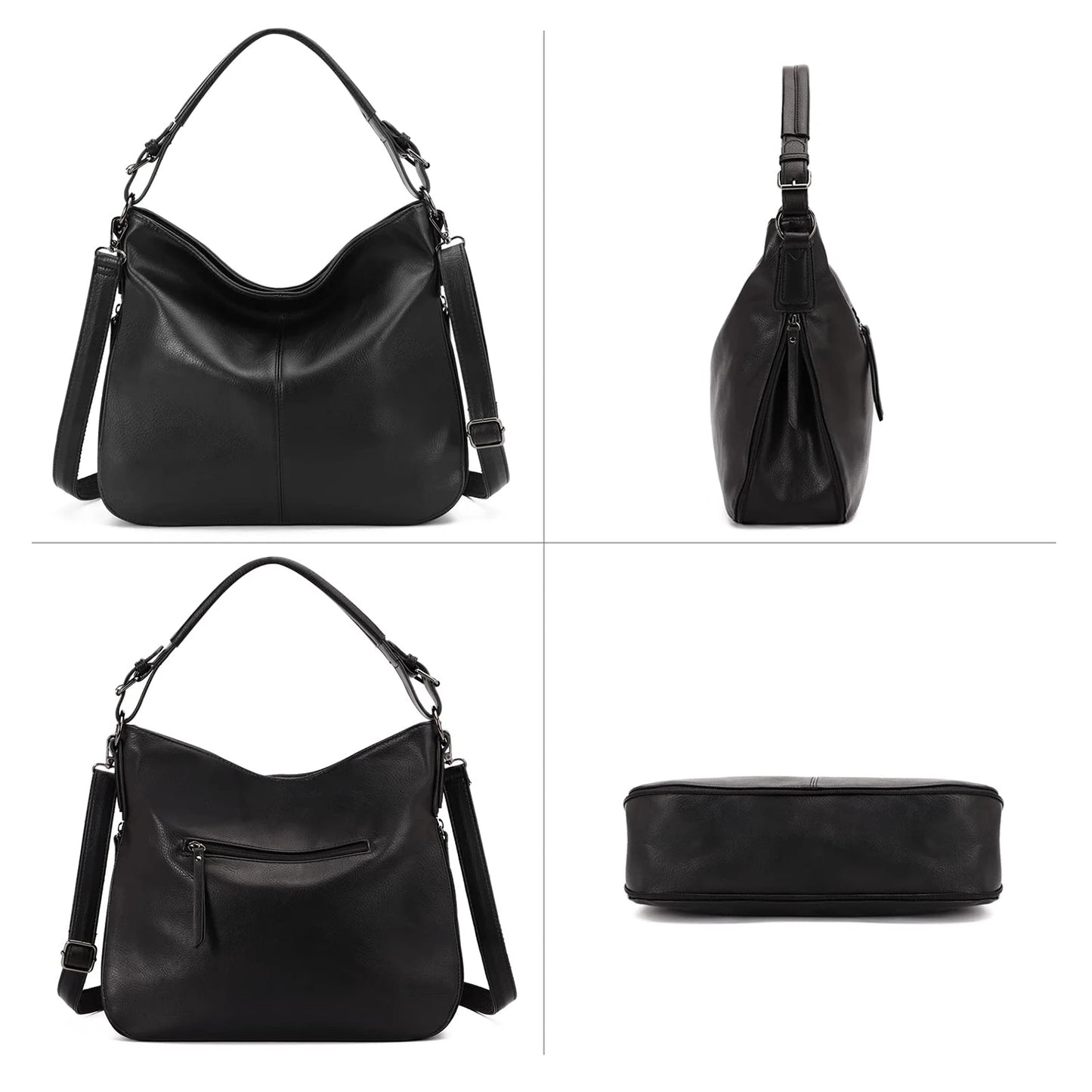 BookerBoutique25 KL928 PU Leather Shoulder Crossbody Bag
