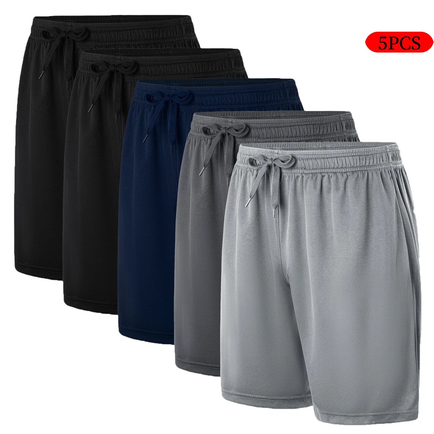 BookerBoutique25 Men's Casual Shorts Drawstring Waistband