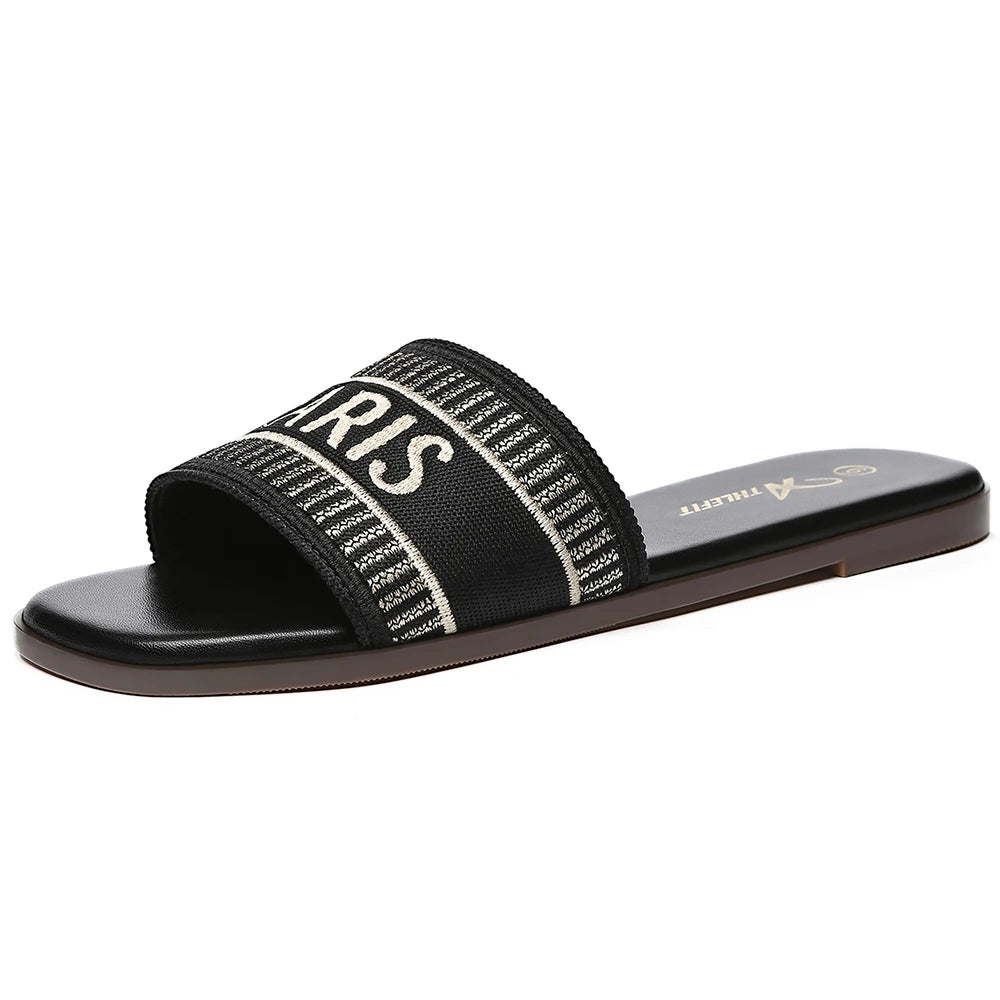 BookerBoutique25 Summer Women Flat Sandals Slip On Comfort