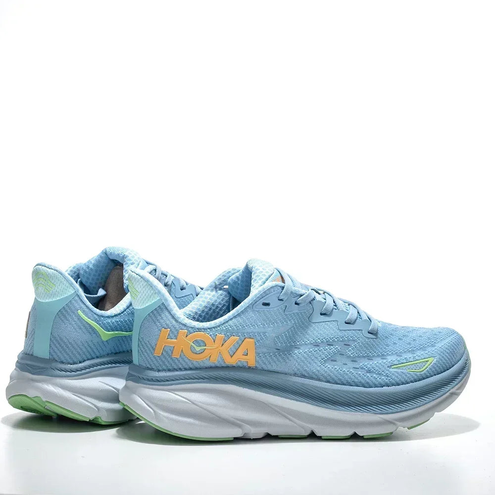 HOKA Clifton 9 Women's Phantom Fabric Running Shoes
