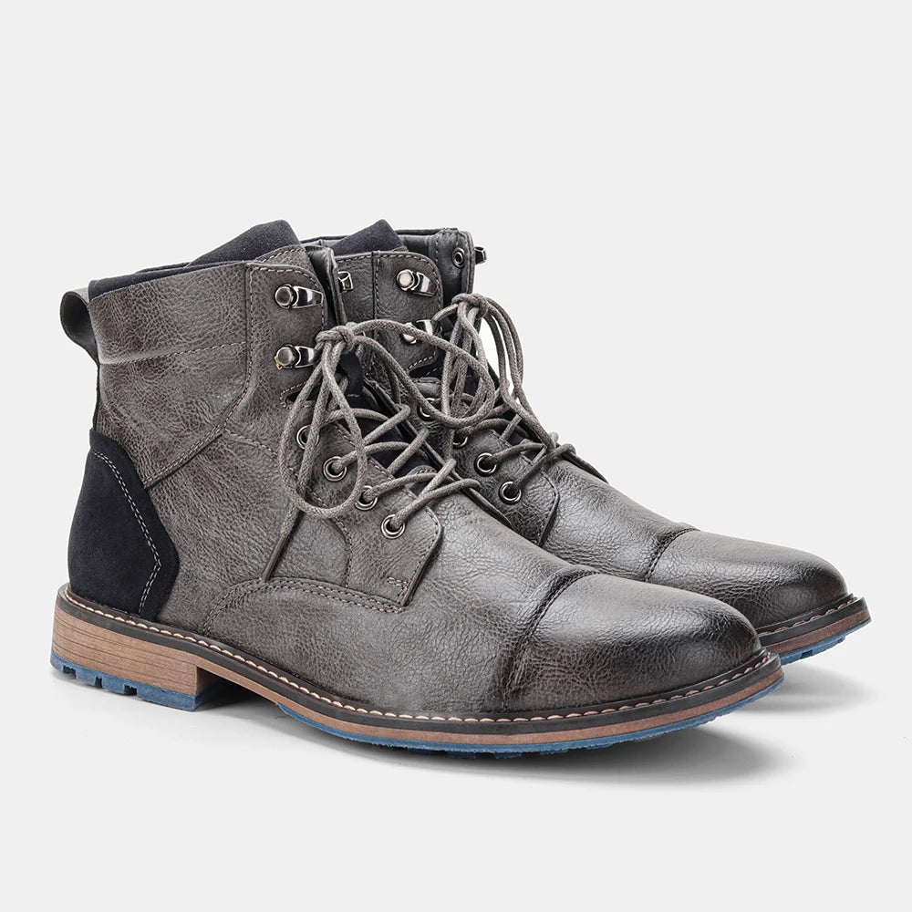 Retro Leather Men’s Boots