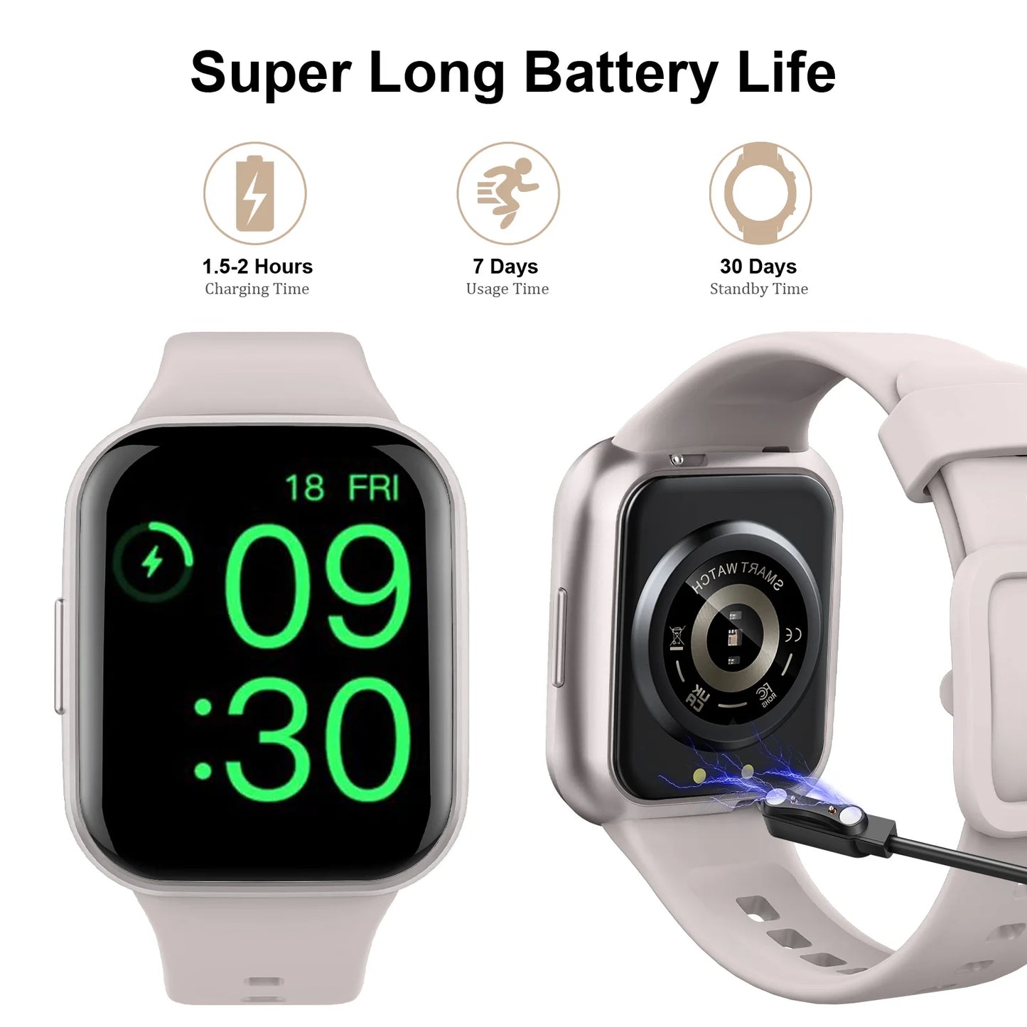 BookerBoutique25 Nerunsa Smart Watch Tracker with Pedometer