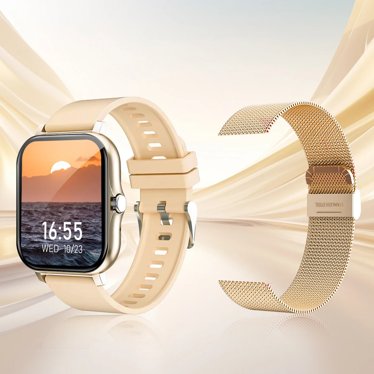 BookerBoutique25 Smart Watch Wireless Calling FitnessTracker