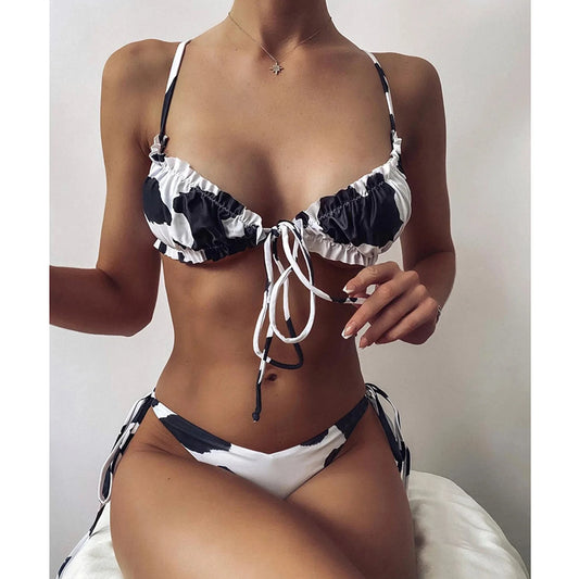 BookerBoutique25 Floral Butterfly Geometric Bikini Set
