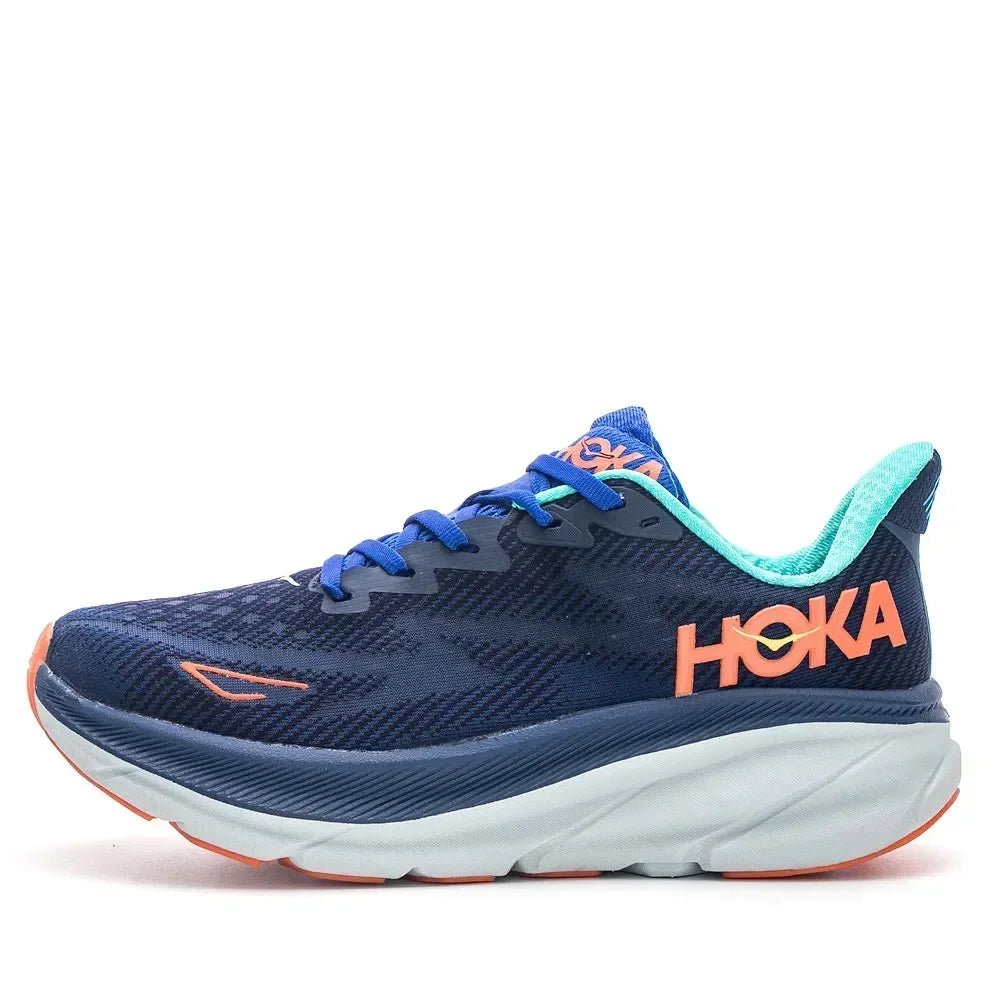 HOKA Clifton 9 Women's Phantom Fabric Running Shoes