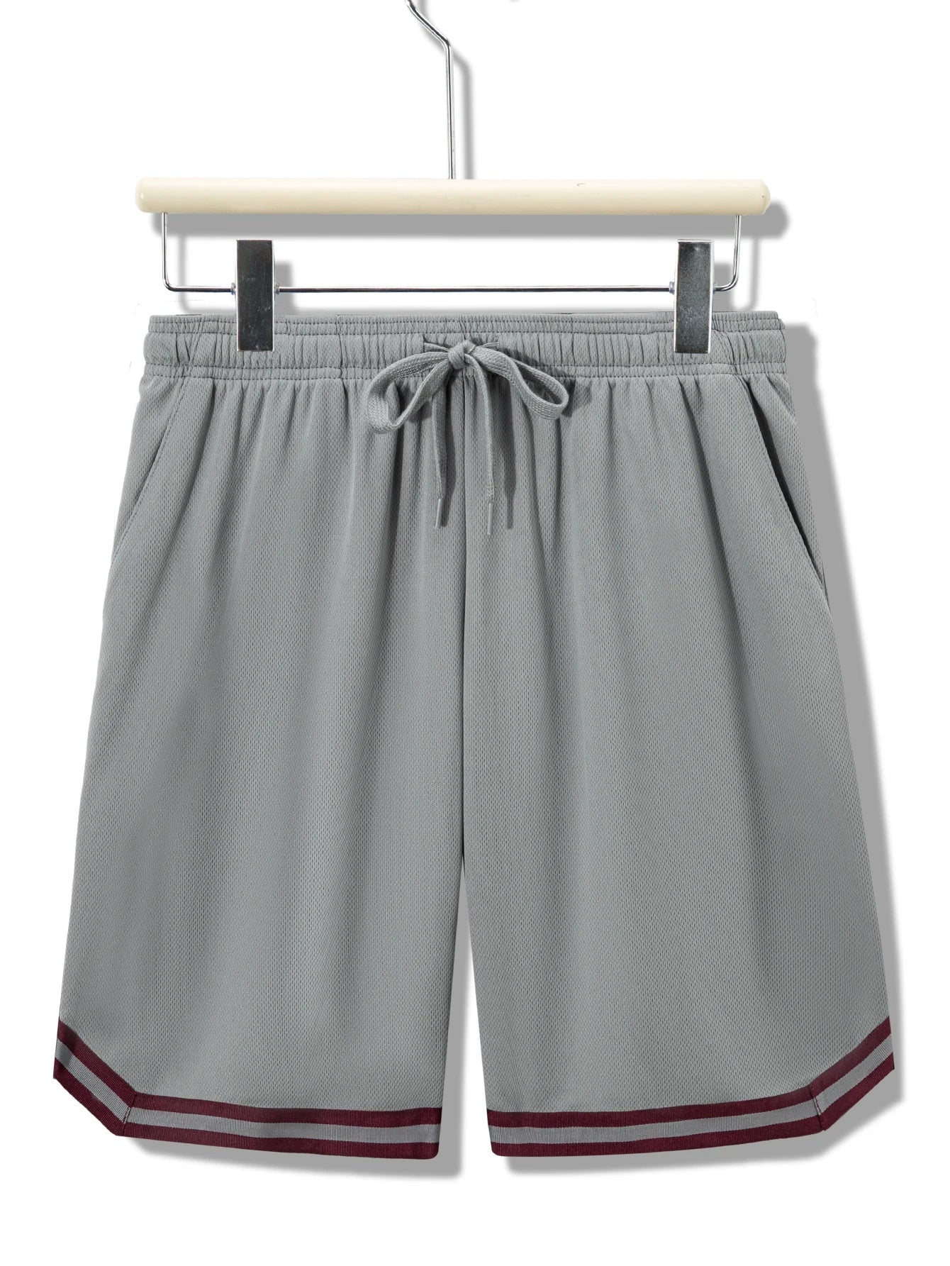 4 Piece Men's Sports Basketball Shorts Moisture Wicking Fabric Drawstring Waist Pockets Loose Summer Sportswear