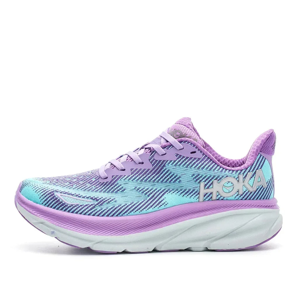 HOKA Clifton 9 Women's Phantom Fabric Running Shoes