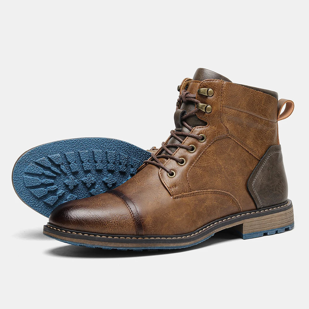Retro Leather Men’s Boots