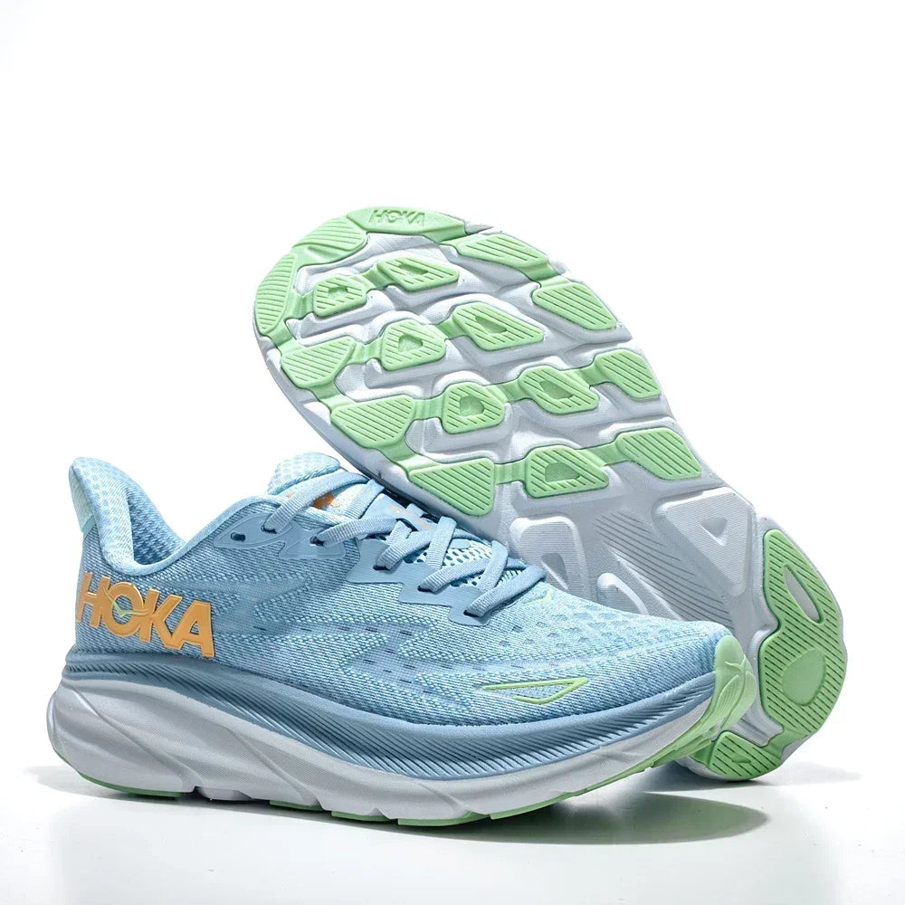 HOKA Clifton 9 Women's Phantom Fabric Running Shoes