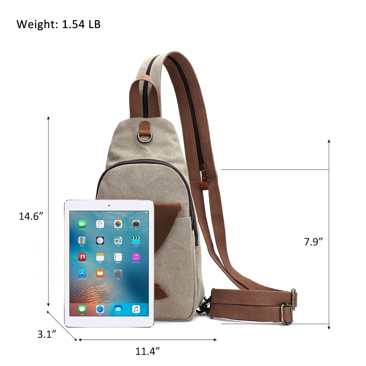 KL928 Canvas Sling Bag