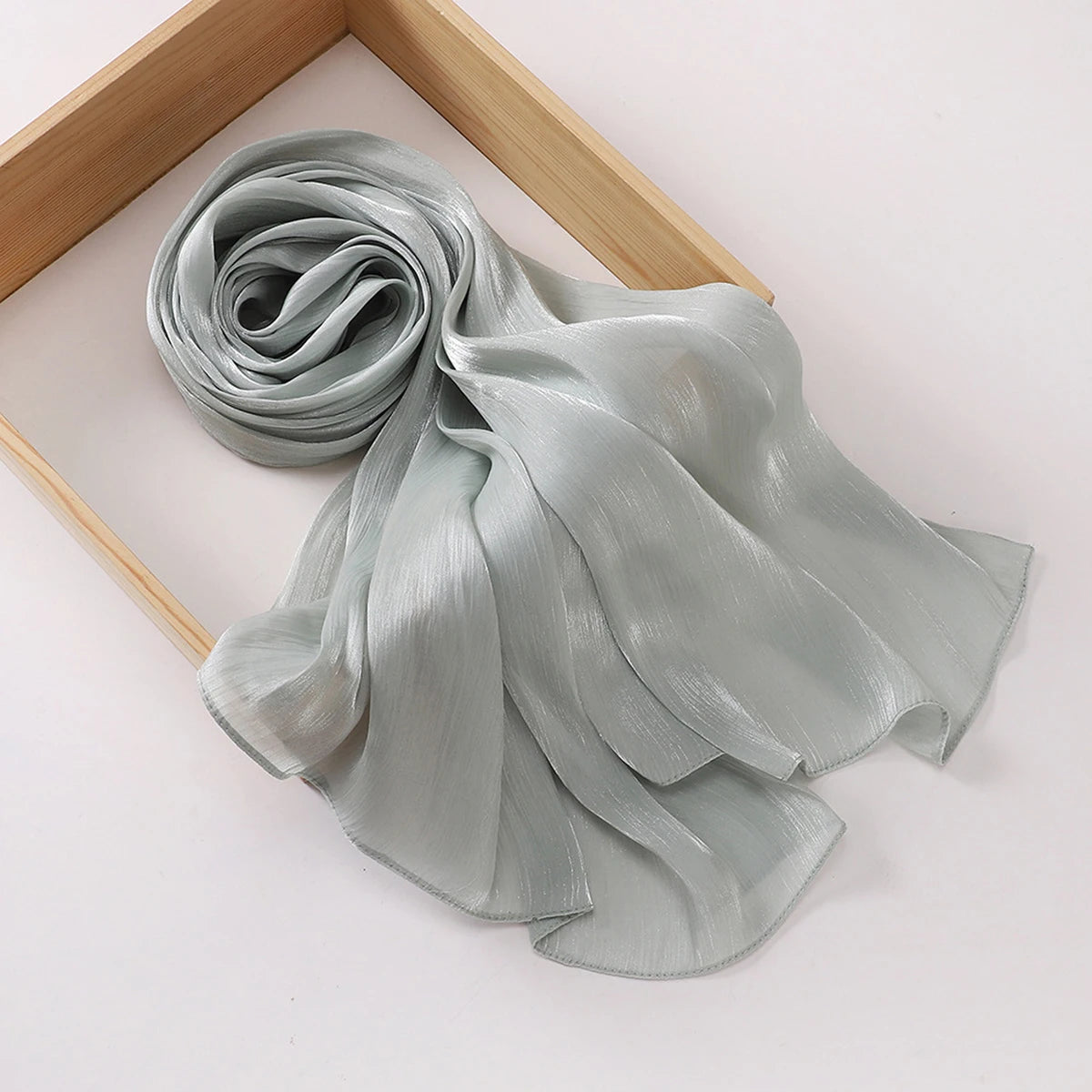 BookerBoutique25 Elegant Satin Headscarf Floral Print Hijab