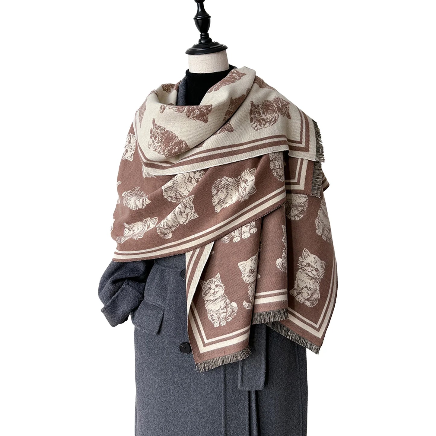 BookerBoutique25 Women Fall Winter Vintage Butterfly Shawl