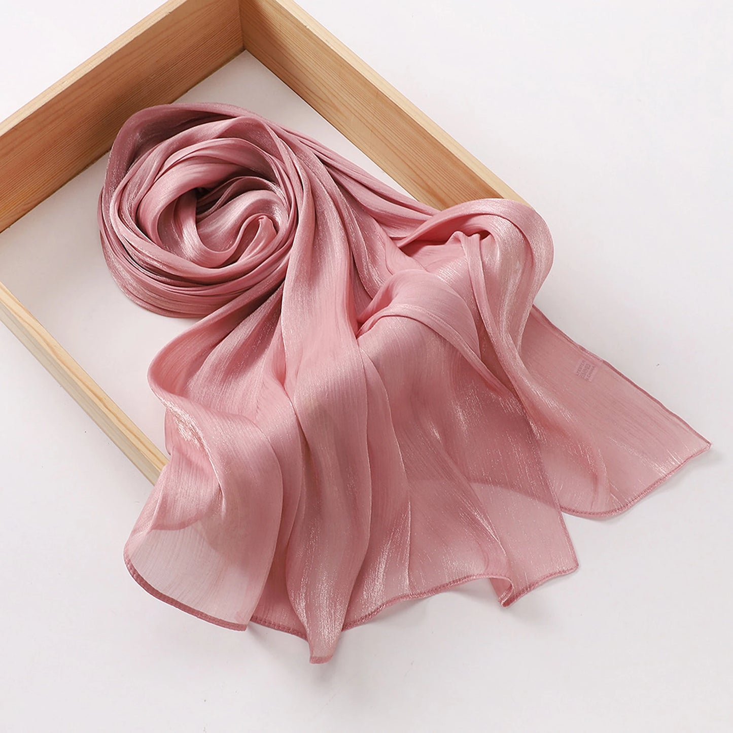 BookerBoutique25 Elegant Satin Headscarf Floral Print Hijab