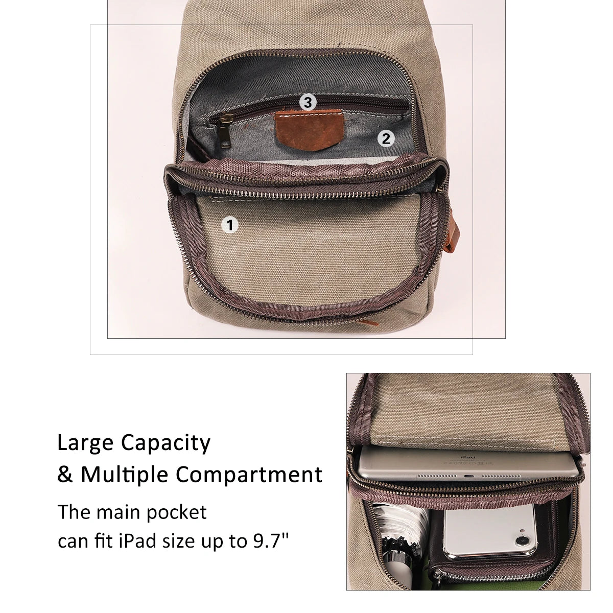 KL928 Canvas Sling Bag