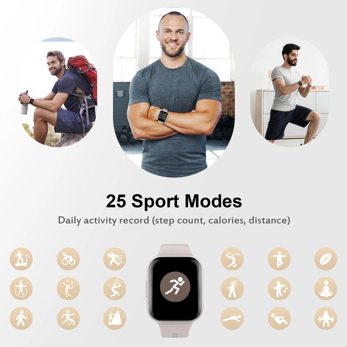BookerBoutique25 Nerunsa Smart Watch Tracker with Pedometer