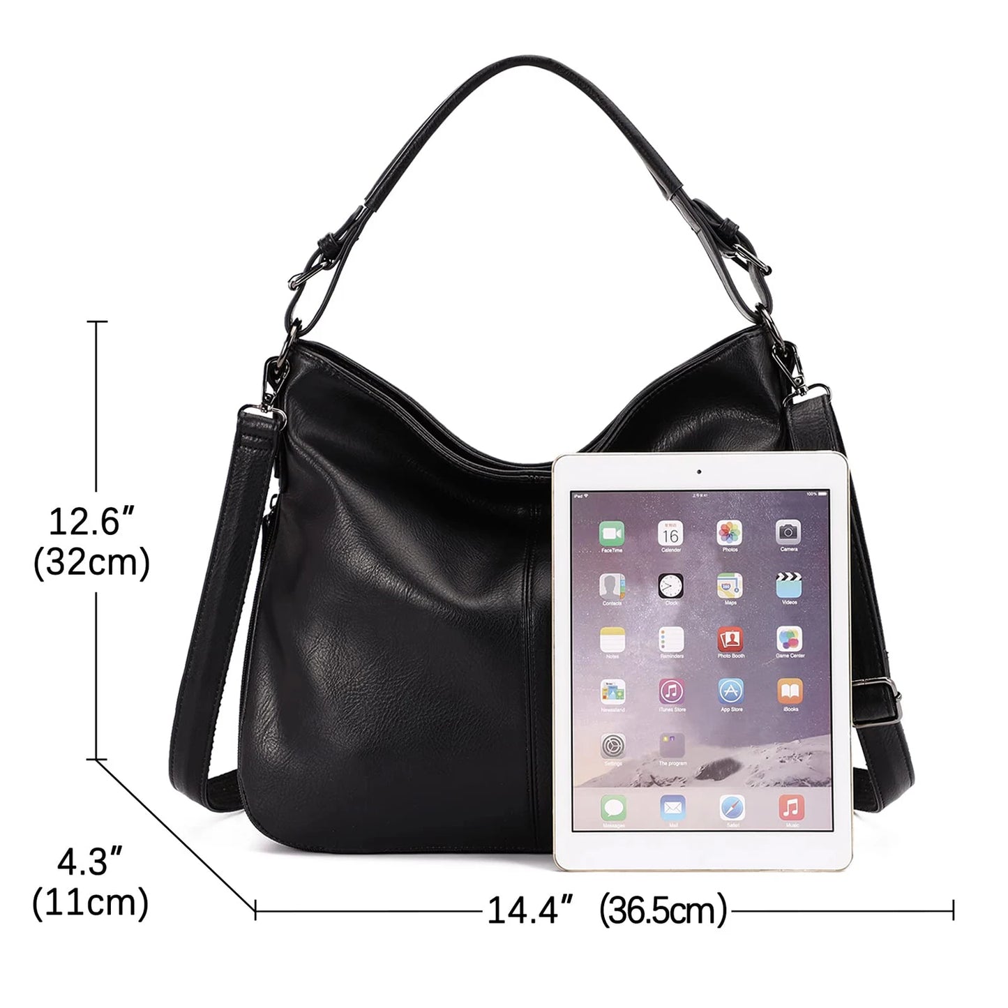 BookerBoutique25 KL928 PU Leather Shoulder Crossbody Bag