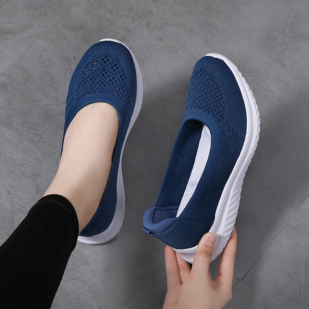Women Knit Walking Shoes